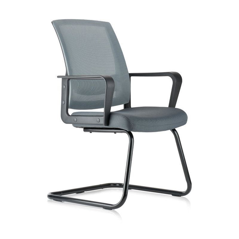 Clatina Office Guest Chair With Lumbar Support And Mid Back Mesh Space